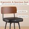 Set of 2 Counter Bar stools 27" with Padded Seat and Metal Legs